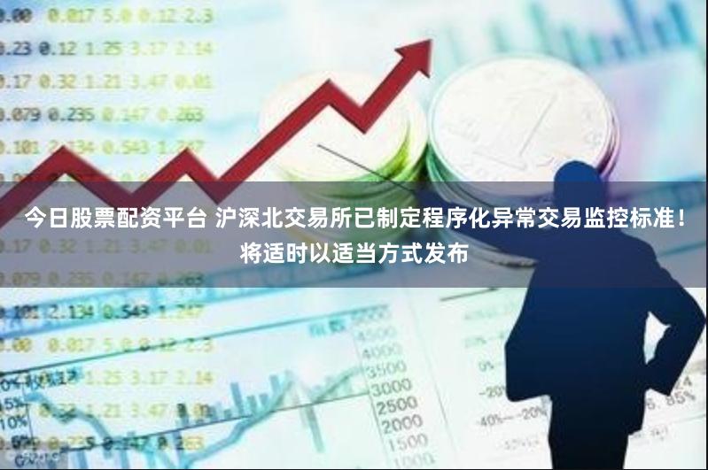 今日股票配资平台 沪深北交易所已制定程序化异常交易监控标准！将适时以适当方式发布