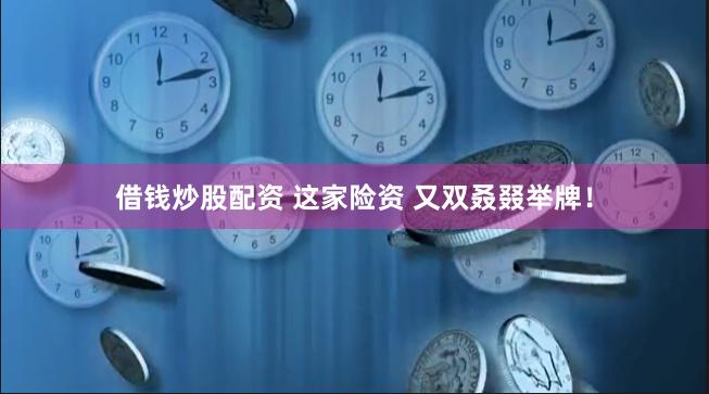 借钱炒股配资 这家险资 又双叒叕举牌！